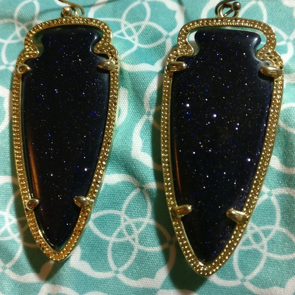 SOLD ON EBAY Rare Navy Kendra Scott Skylar Arrow - Picture 2 of 7